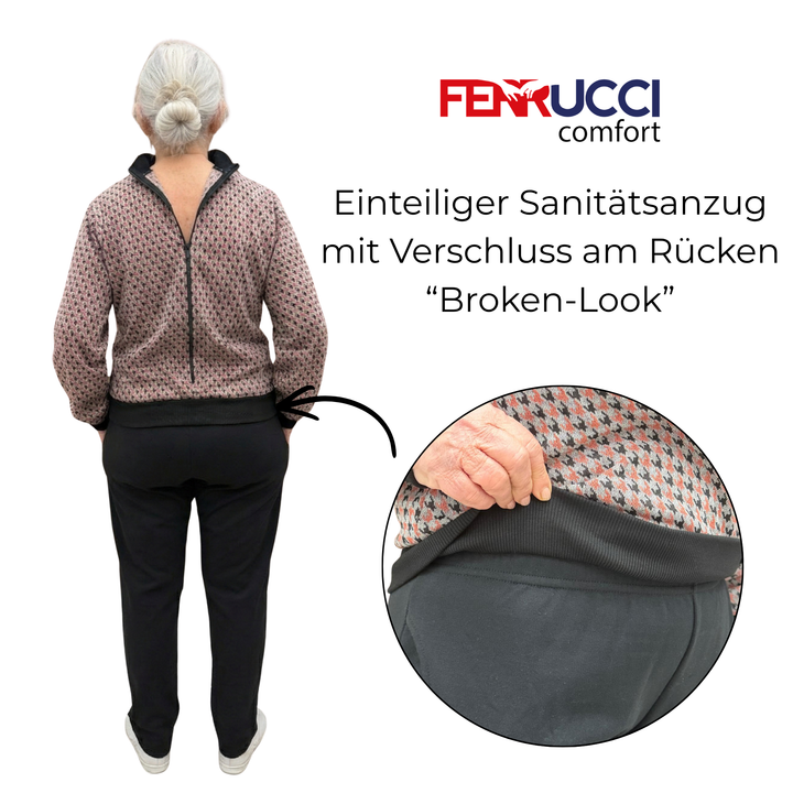 Alltagstauglicher Winter-Pflegeoverall für Damen in sportlicher Optik | Anti-Manipulationsschutz | Ferrucci Comfort - 9052