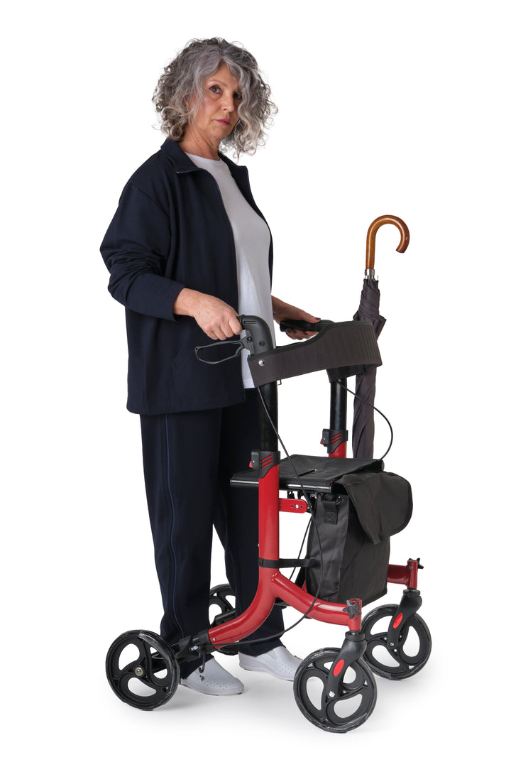 Leichter &amp; faltbarer Aluminium-Rollator mit Sitz &amp; Tasche | Höhenverstellbar - VITAWALK PRO SC5023B