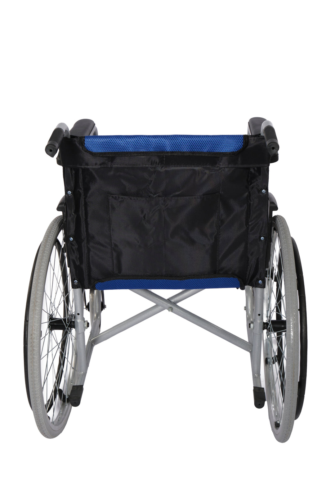 Faltbarer Stahl-Rollstuhl für Selbstfahrer | Robust &amp; bis 110 kg belastbar