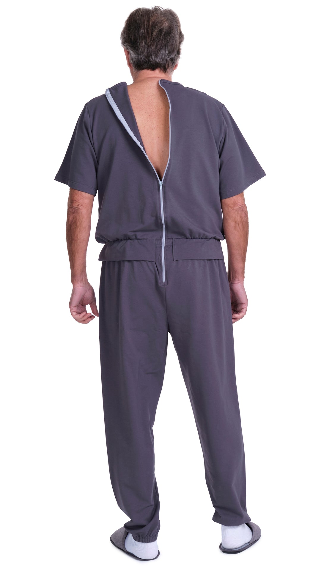 Kurzarm-Pflegeanzug in Freizeitanzug-Optik | aus Sweatstoff - 9010 MC PL