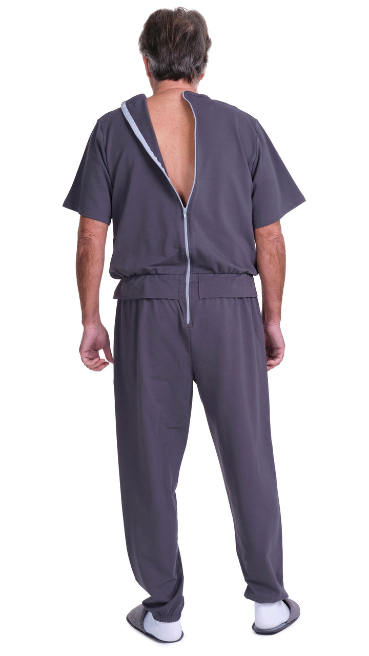 Kurzarm-Pflegeanzug in Freizeitanzug-Optik | aus Sweatstoff - 9010 MC PL