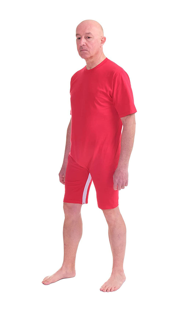 Unisex Pflegebody aus Baumwolle mit Bein-Druckknöpfen | Made in Italy - 9076