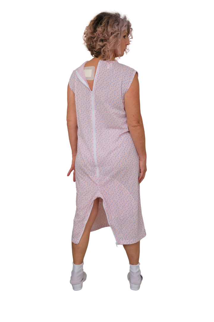 Ärmelloser Sommer-Pflegeoverall mit Beinreißverschluss | Waschbar bei 60° - 9008/8