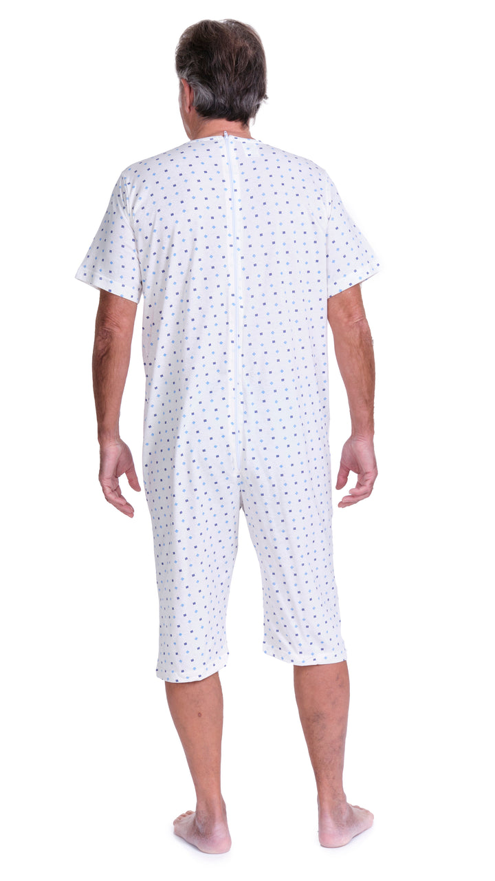Handgefertigter Sommer-Pflegeoverall aus 100% Baumwolle | Unisex - 9012/5