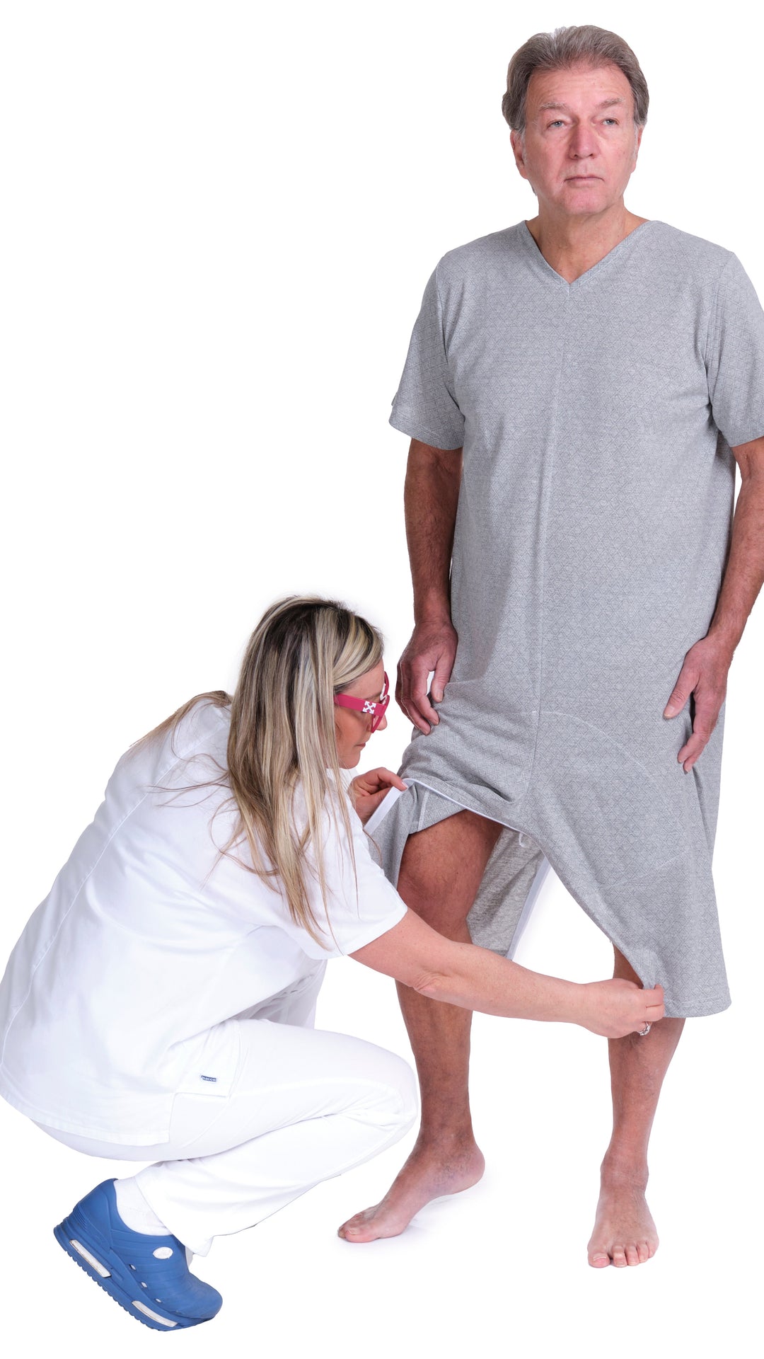 Sommer-Pflegeoverall mit Beinreißverschluss | Pflegeleicht &amp; Waschbar bei 60° - 9008/6