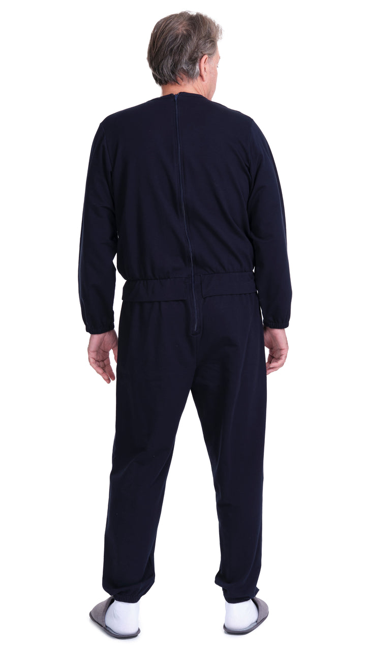Langarm-Pflegeanzug in Freizeitanzug-Optik | aus Sweatstoff - Benessere 9010