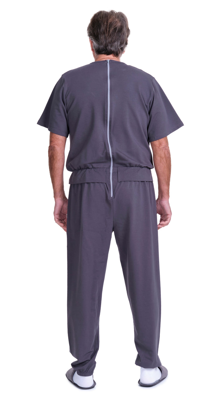 Kurzarm-Pflegeanzug in Freizeitanzug-Optik | aus Sweatstoff - 9010 MC PL