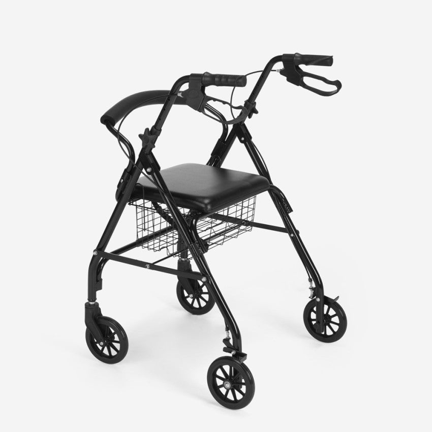 Professioneller &amp; leichter Aluminium-Rollator | Faltbar &amp; bis 120 kg belastbar